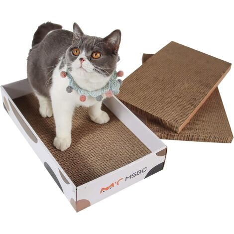 Griffoirs pour chats, lot de 3 griffoirs pour chats, en carton ondulé (1/5)