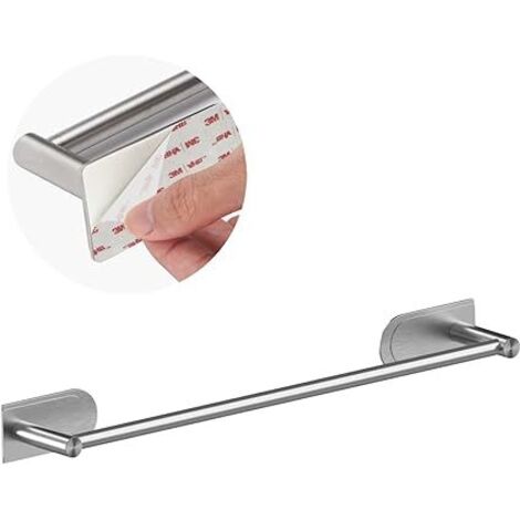 Porte-serviettes auto-adhésif - Acier inoxydable brossé SUS 304, 40 cm (1/5)