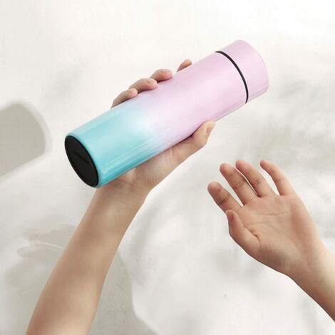 Gobelet isotherme de voyage 500 ml (17 oz) avec affichage de la température, idéal pour le sport. (1/5)