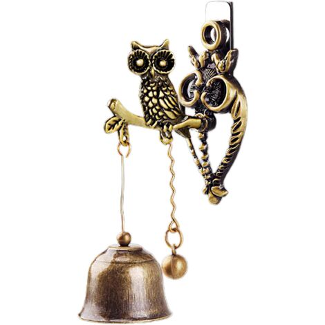 Cloche en fonte, cloche en fer en forme d'animal, carillon éolien, cloche vintage nostalgique (1/5)