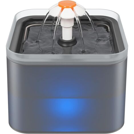 Fontaine à eau pour chats et chiens 2L, distributeur d'eau silencieux pour chats avec pièces de rechange (1/5)