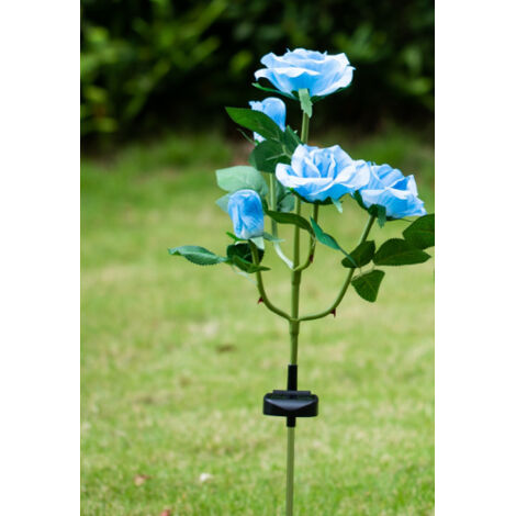 lampes solaires en forme de rose avec LED changeant de couleur (1/5)