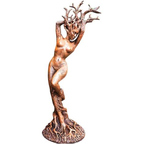 Statue de déesse de la forêt, ornements en résine, décorations de jardin, ornements verts (1/5)