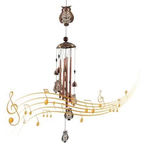 Carillon éolien en forme de hibou, mobile romantique, attrape-vent (1/5)