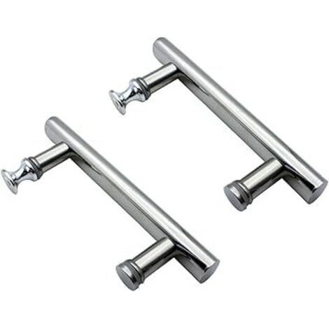 Poignée de porte de douche carrée, lot de 2, pièces de rechange pour poignée de traction (1/5)