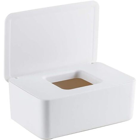 Boîte distributrice de lingettes humides, grand coffret de rangement pour mouchoirs en papier (1/5)
