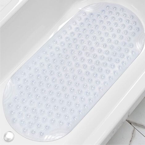 Tapis de douche antidérapant avec trous de drainage et ventouses (1/5)
