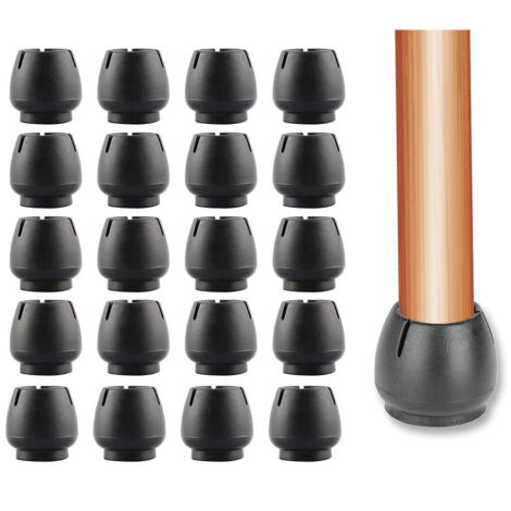 20 protections pour pieds de chaise, embouts en silicone pour pieds de chaise (1/5)