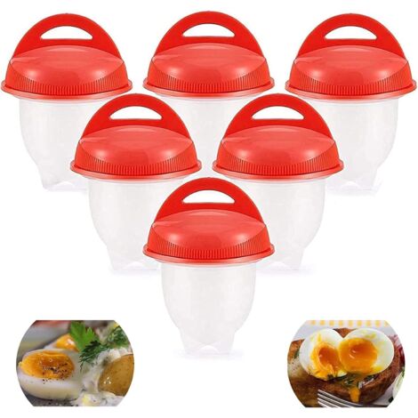Ensemble de 6 œufs en silicone pour la cuisson, œufs enrobés de bicarbonate de soude et autres (1/5)