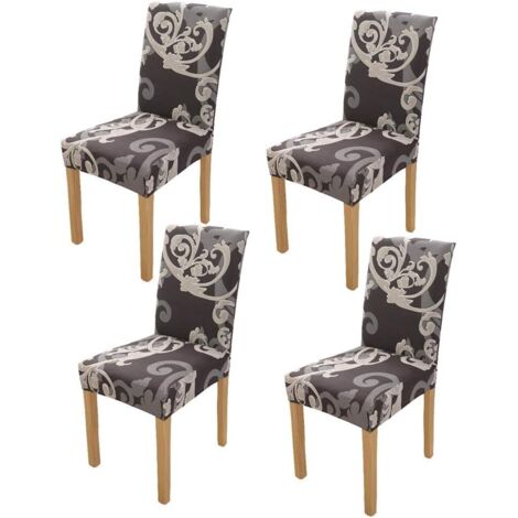 housses de chaises de salle à manger élastiques, lavables et amovibles. (1/5)