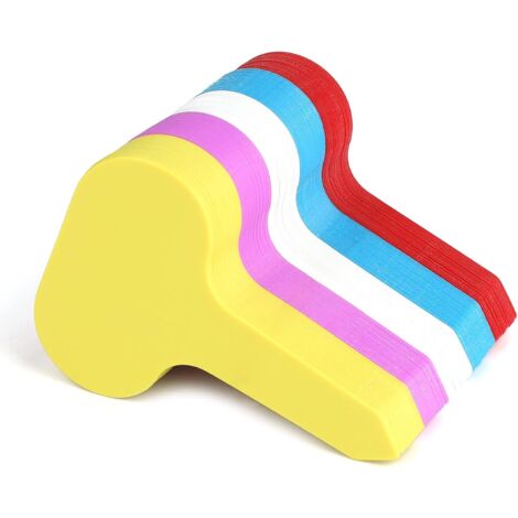 Lot de 100 étiquettes colorées en plastique pour plantes de jardin, imperméables et réutilisables (5 pièces) (1/5)