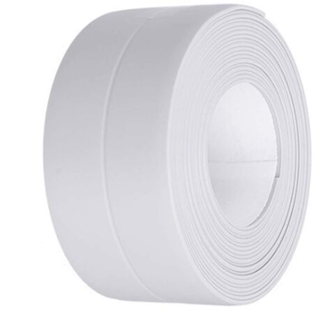 Joint en silicone blanc pour salle de bain, ruban d'étanchéité pour cuisine ou salle de bain (1/5)