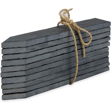 Ensemble de 10 marqueurs et craies en ardoise pour jardin Étiquettes pour plantes de jardin (1/4)