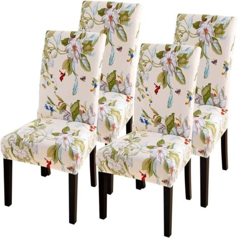Housse de chaise extensible universelle 4 pièces (1/5)