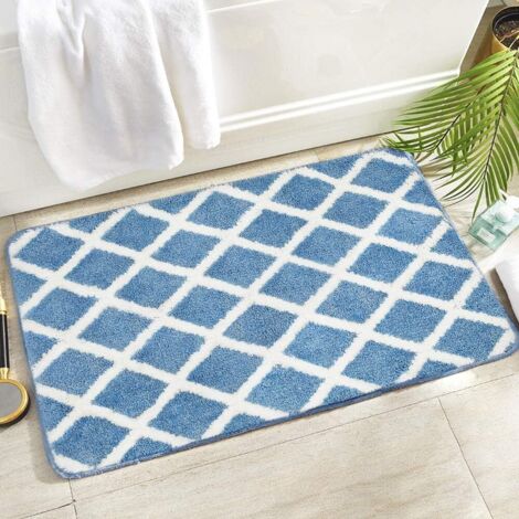 Tapis de bain en microfibre extra douce, antidérapant et absorbant l'eau, taille M (1/5)