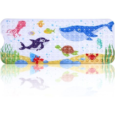 Tapis de bain antidérapant 100 x 40 cm avec 200 ventouses, en PVC, pour voiture (1/5)