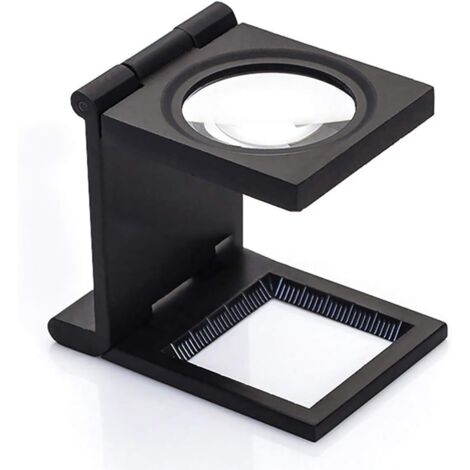 Loupe de poche mains libres 10x à 3 plis - Outil avec base graduée (1/5)