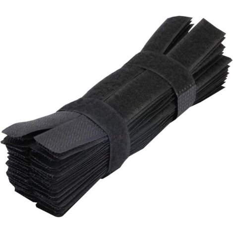 Attaches de câble réutilisables, clips de rangement pour câbles, sangles d'attache pour câbles L (1/5)