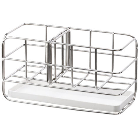 Porte-éponge multifonctionnel en acier inoxydable 304, pour évier de cuisine. (1/5)