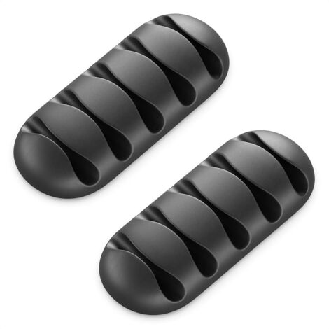 2 supports de câbles, clips de fixation pour 5 câbles chacun, gestion des câbles (1/5)