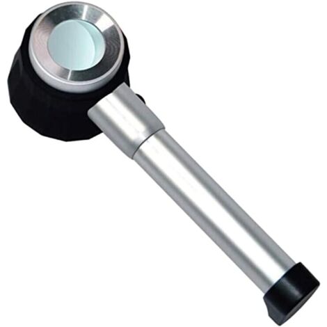 Loupe optique 10X avec éclairage LED intégré et échelle de mesure (1/5)