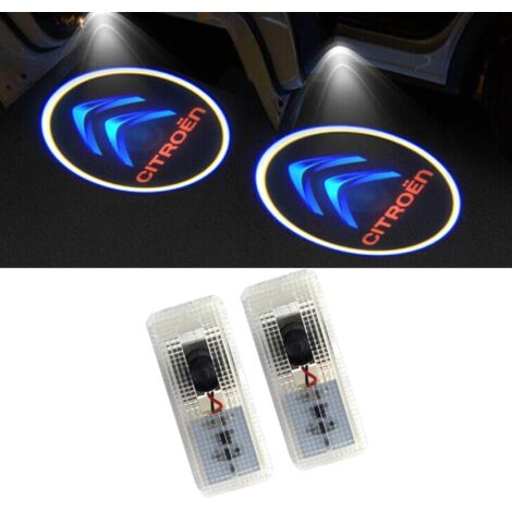 2 projecteurs de porte pour voiture, éclairage LED de bienvenue avec logo fantôme. (1/5)