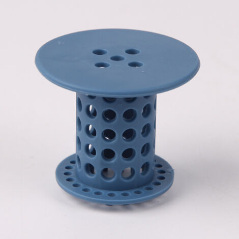 Accessoires de salle de bain bleus, bouchons pour lavabo et baignoire de douche (1/4)