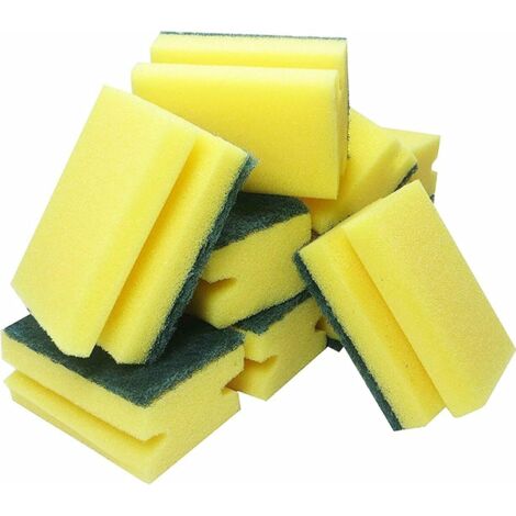 Lot de 8 éponges à vaisselle absorbantes en mousse standard (1/5)