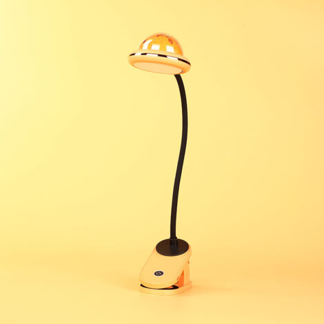 Lampe LED Ã pince avec lampe de bureau rechargeable par USB, lampe de lecture pour chambre (1/4)
