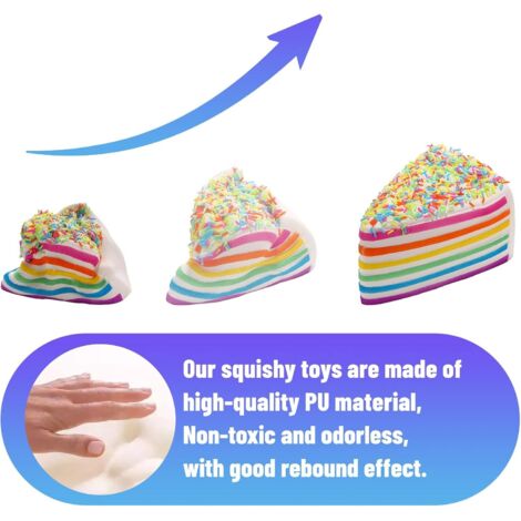 Squeeze Butter Balles Anti-Stress, Jouet à Remontée Lente en, Squishie Nourriture Ultra Doux pour Soulagement du Stress et Décompression, Bureau École Maison (1 Pc - Rebond Lent