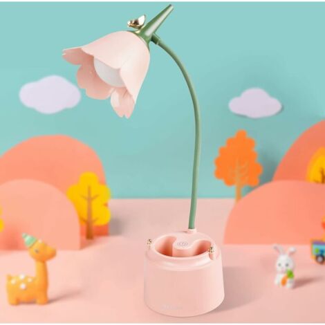 Petite lampe de bureau, lampe de bureau LED rechargeable à commande tactile avec 36 (1/5)