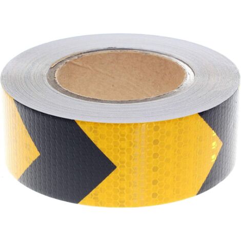Ruban réfléchissant de signalisation 25 m x 5 cm, ruban de sécurité réfléchissant pour flèches (1/5)