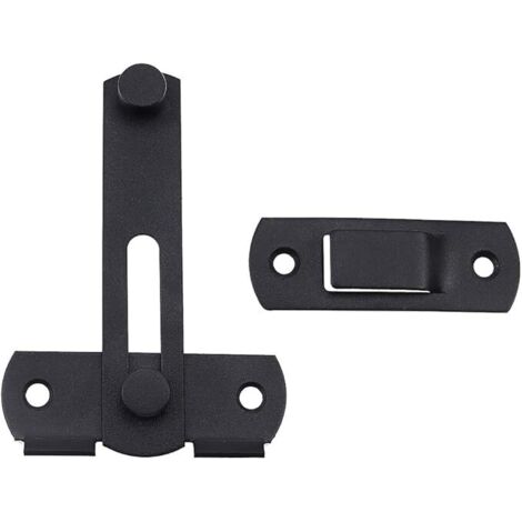 Verrou de porte coulissante en acier inoxydable, verrou à basculement, verrou de portail, finition mate B (1/5)