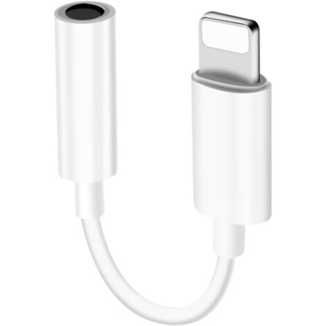 Adaptateur Lightning vers prise casque 3,5 mm, prise auxiliaire 3,5 mm pour iPhone (1/5)