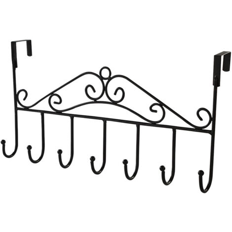 Quincaillerie européenne en fer pour porte, 7 crochets, ensemble créatif en forme de S (1/5)