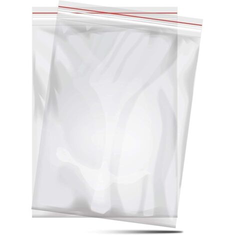 Sac en plastique transparent avec fermeture éclair – Emballage en plastique transparent – Sac transparent avec fermeture éclair