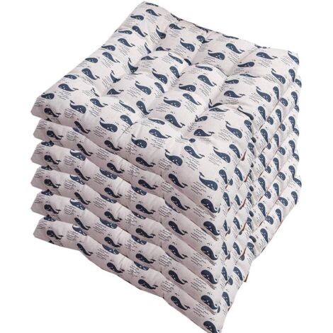 Lot de 6 coussins de chaise 40x40, coussin décoratif, coussin de chaise