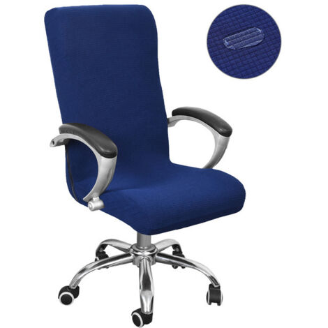 Housse de chaise de bureau universelle extensible en microfibre lavable (1/5)