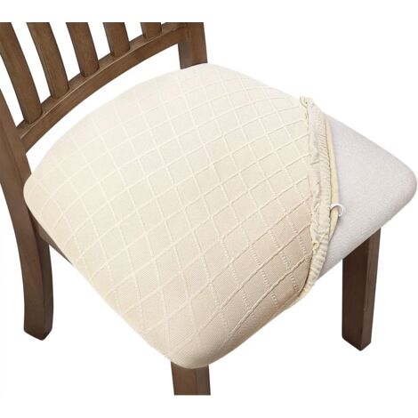 Housses de chaises de salle à manger, ensemble de 4 pièces, universelles, amovibles et élastiques (1/5)