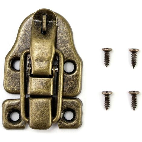 Loquet à bascule rétro, verrou ancien, serrures en bronze vintage pour J (1/4)