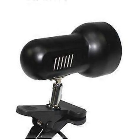 Support de lampe de table à pince, rotation à 360°, douille E27, base de lampe avec interrupteur, fil, motif tortue, aquarium, prise UE (noir)