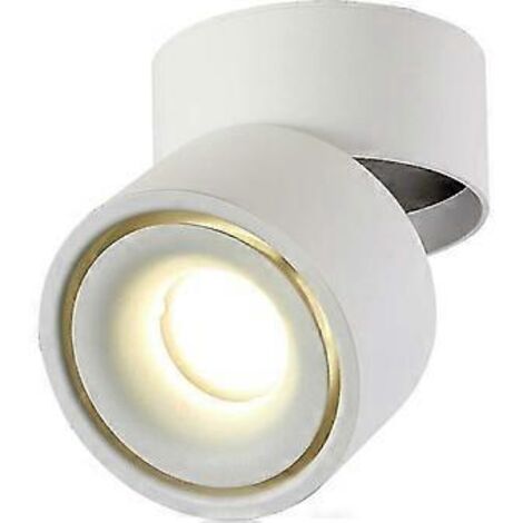 Spot LED de plafond 12 W, angle de lampe réglable, lampe spot, plafonnier, spots de plafond réglables, LED 10 x 10 x 10 cm (blanc - 4000 K) (1/4)