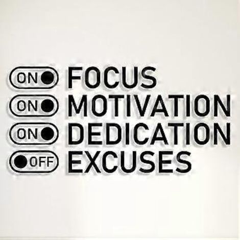 (53 x 25,4 cm) Stickers muraux de motivation pour bureau, mots et citations, stickers muraux en vinyle, repositionnables et adhésifs (1/5)