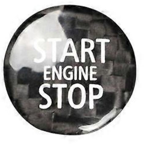 Cache-bouton de démarrage/arrêt moteur en fibre de carbone pour Mini Cooper R55 R56 R57 R58 R VYQ (1/5)