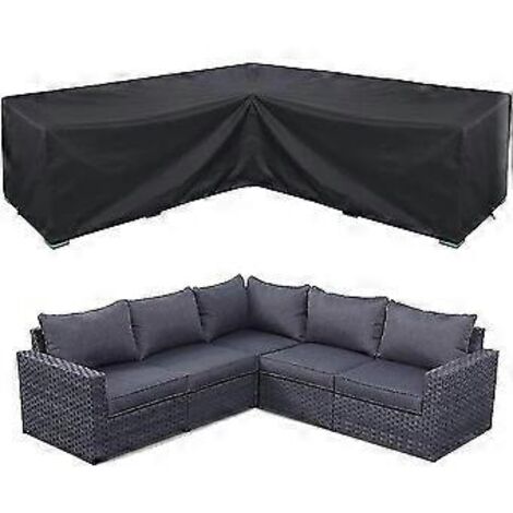 Housse imperméable pour canapé d'angle, ensemble de mobilier de jardin, housse pour mobilier d'extérieur modulable (1/5)