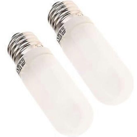 Lot de 2 ampoules halogènes dépolies 250 W 220-240 V E27 (culot à vis Edison standard), ampoules pilotes de rechange pour éclairage stroboscopique de studio photo