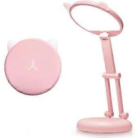 Lampe de bureau LED pour la maison ou le bureau, petite lampe de bureau à 10 niveaux de luminosité avec port de chargement USB, lampe de bureau rose pour enfants avec commande tactile, lampe de bureau (1/5)