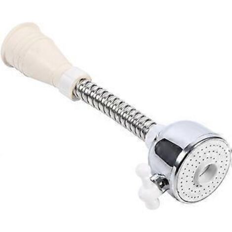 Douchette flexible pour robinet, aérateur pivotant pour robinet, accessoire de douchette pour robinet, buse de robinet de cuisine rotative à 360 degrés pour économiser l'eau (1/5)
