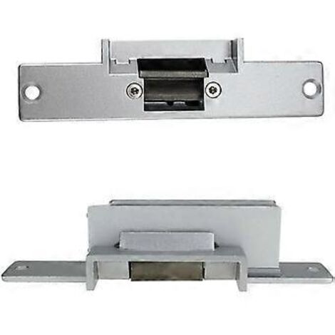 Gâche électrique de porte étroite 12 V CC à sécurité intégrée pour serrures de contrôle d'accès (NC Lock 150 mm x 28 mm) (1/3)
