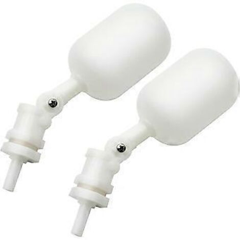 Lot de 2 mini-flocons flottants en plastique pour système d'osmose inverse, flotteurs à bille pour aquarium (1/4") (1/4)